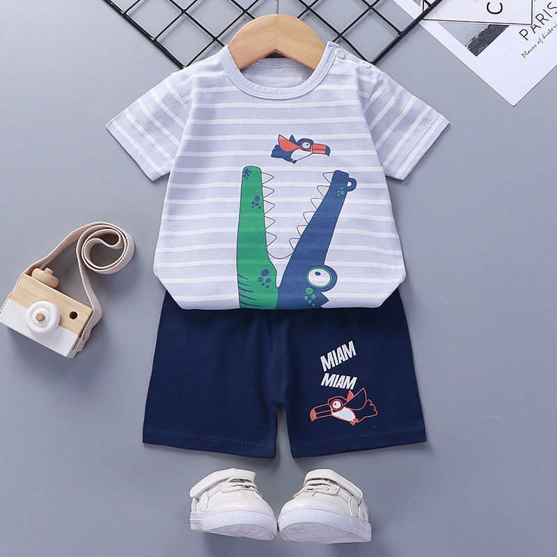 little mans short-sleeved 2 piece