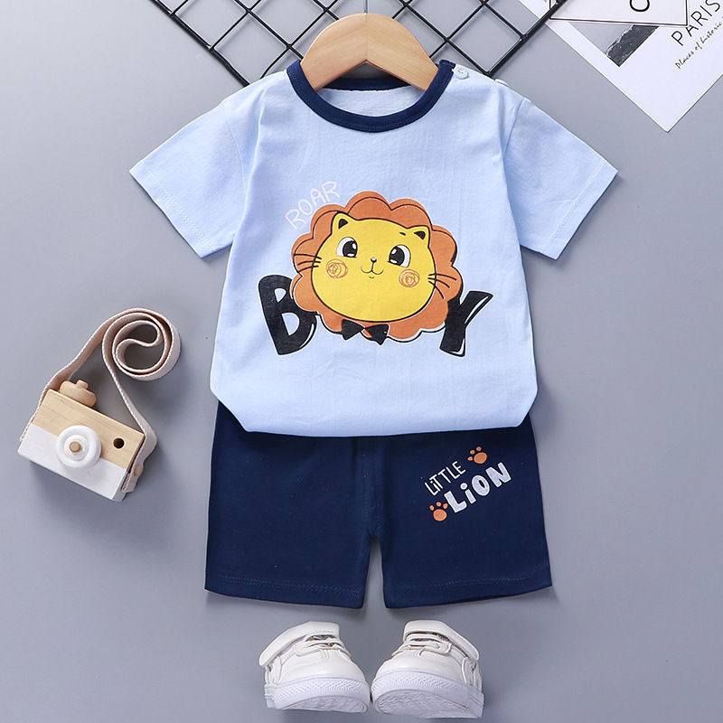 little mans short-sleeved 2 piece