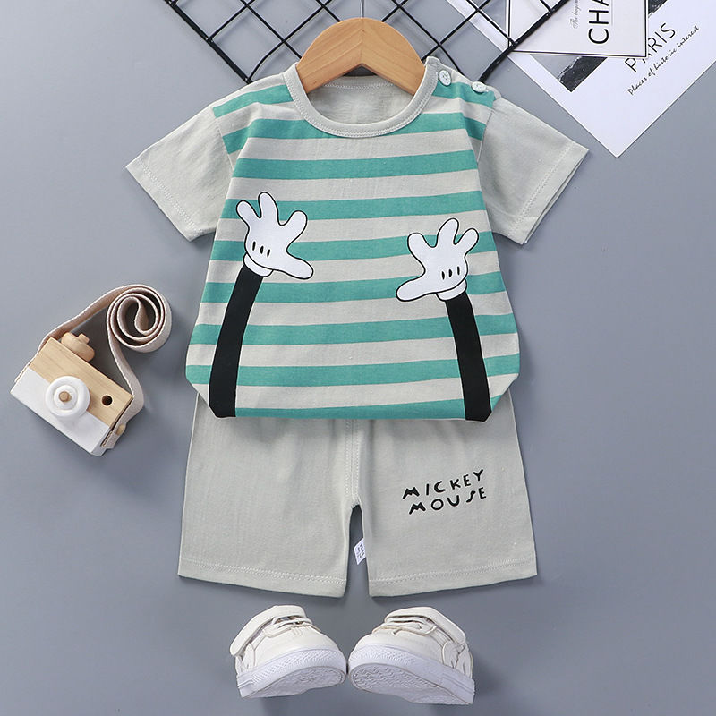 little mans short-sleeved 2 piece