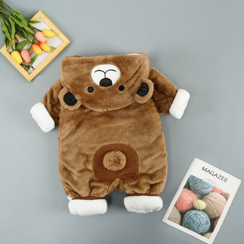 Baby teddy bear romper